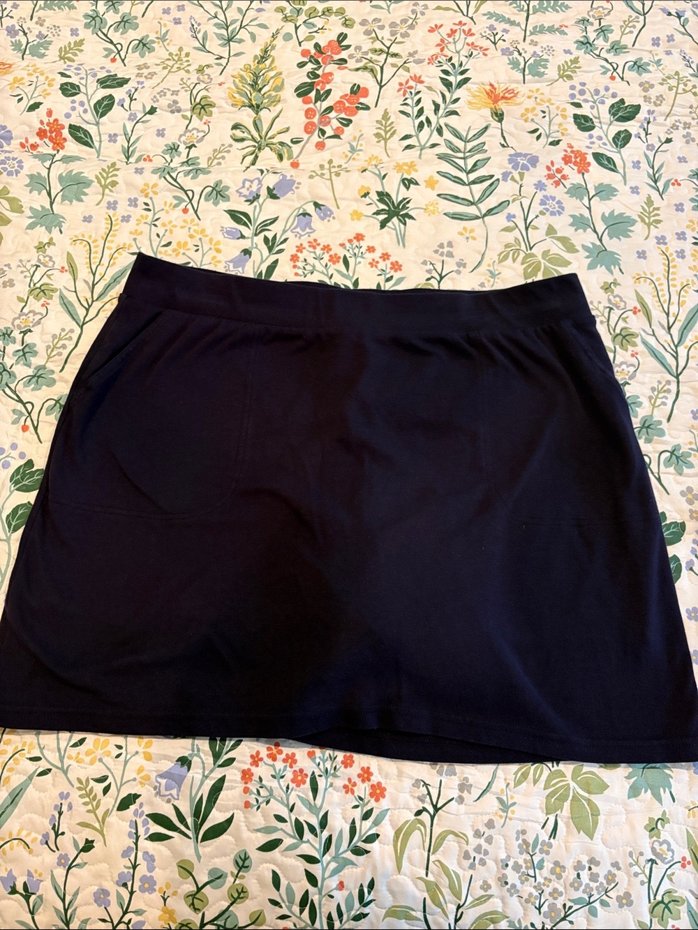 croft & barrow Navy Athletic Skort with Pockets
